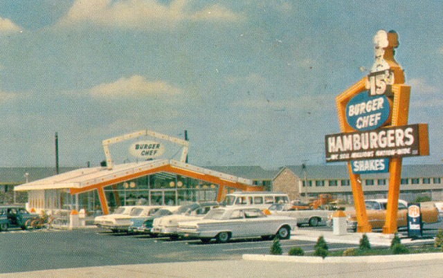 Burger Chef - Old Photo Of Typical Burger Chef (newer photo)